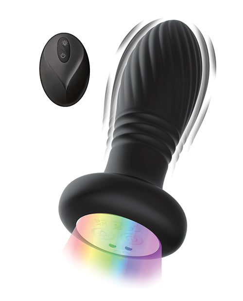 Atomic Thrusting Light-Up Twister Plug w/Remote Control - Black - Image 2