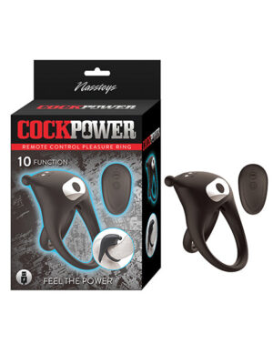 Cockpower Remote Control Pleasure Ring - Black
