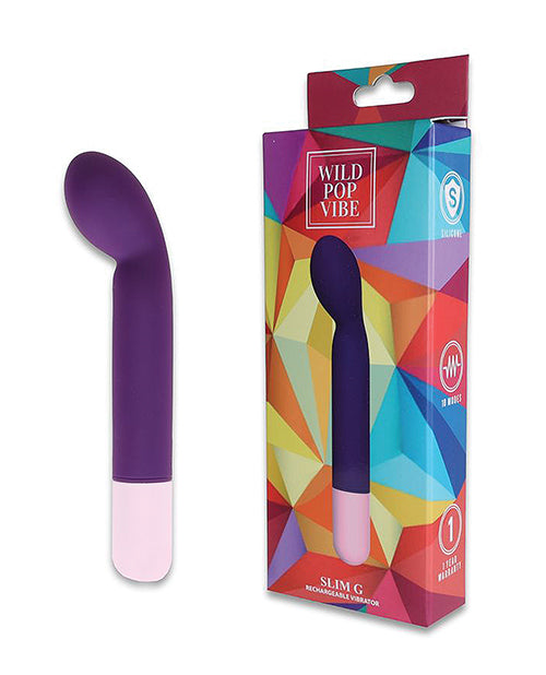Wild Pop Vibe Slim G Vibrator - Purple - Image 3