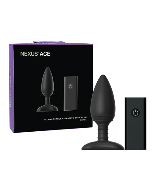 Nexus Ace Remote Control Butt Plug Small – Black