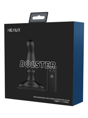 Nexus Bolster Butt Plug w/Inflatable Tip - Black