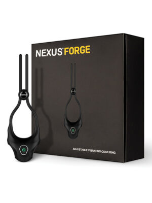 Nexus Forge Single Lasso Vibrating Cock Ring - Black