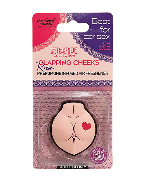 EroRide Clapping Cheeks Pheromone Infused Air Freshener – Rose