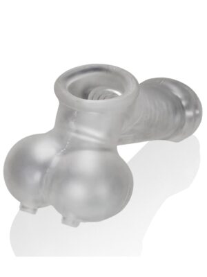 Oxballs Sackjack Wearable Jack Off Sheath - Clear Frost