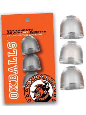Oxballs Cocksheath Adjustfit Inserts - Pack of 3 Clear