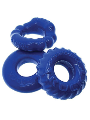 Oxballs Bonemaker 3 Pack Cockring Kit - Pool Blue