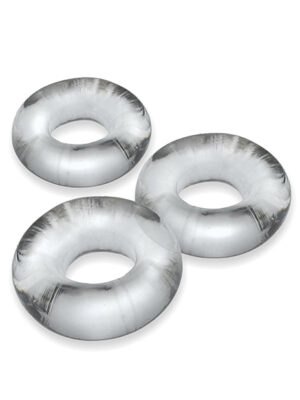 Oxballs Fat Willy 3 Pack Jumbo Cock Rings - Clear