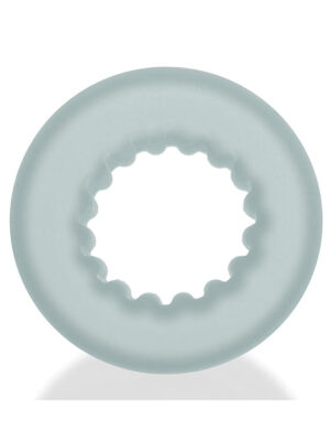 Oxballs Axis Rib Griphold Cockring - Clear Ice