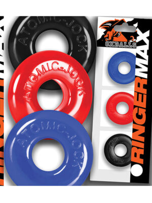 Oxballs Ringer Max 3 Pack Cockrings - Multi Color