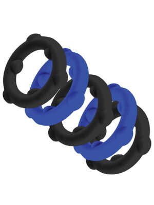 Oxballs Gearheads 5 Pack Spinner Rings - Blue/Black