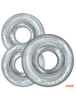 Oxballs Rimringz Multi Size 3 Pack of Cock Rings - Clear