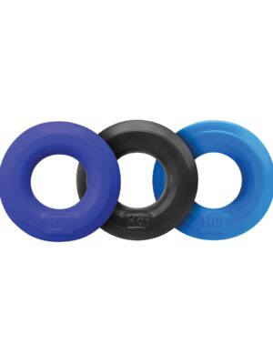 Hunky Junk C-Ring Multi Pack - Cobalt Pack of 3