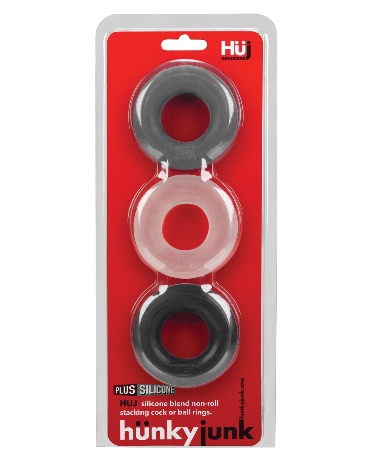 Hunky Junk C-Ring Multi Pack - Asst. Colors Pack of 3 - Image 3