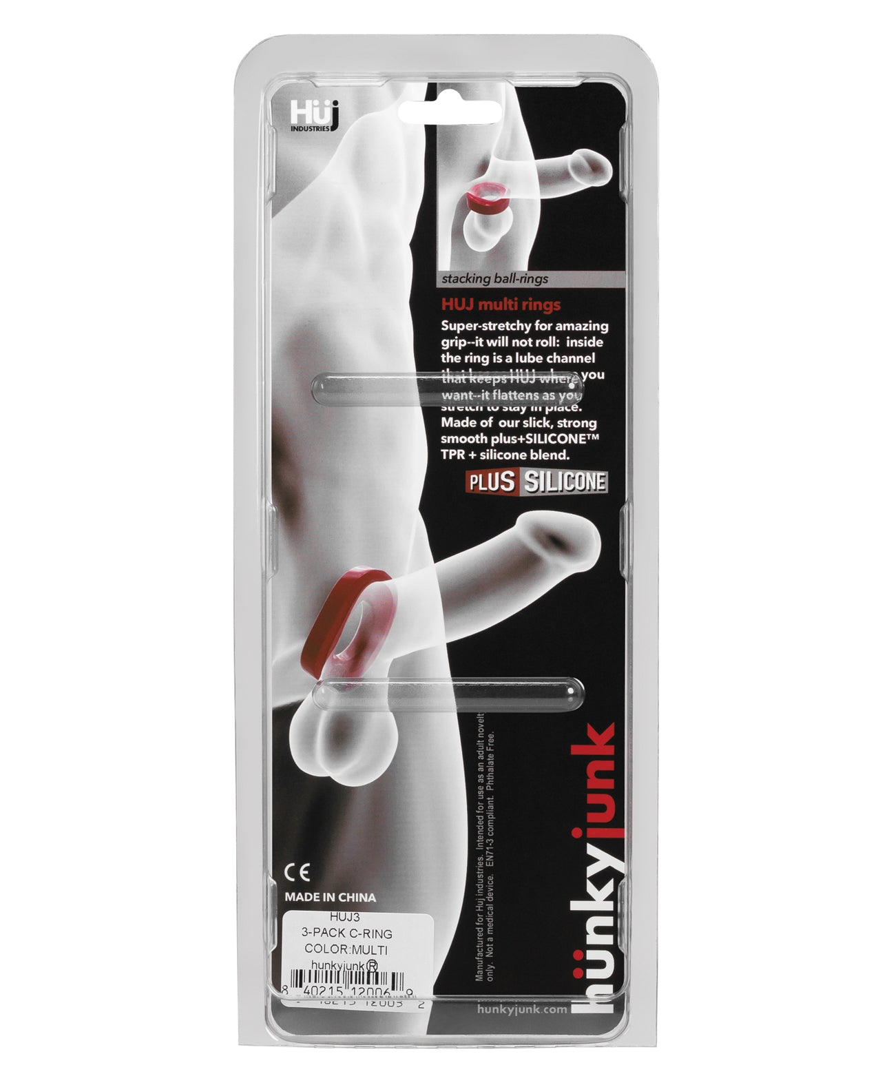 Hunky Junk C-Ring Multi Pack - Asst. Colors Pack of 3 - Image 4