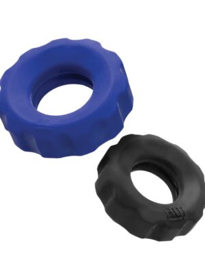 Hunky Junk Cog Ring 2 Size Double Pack - Cobalt & Tar Pack of 2