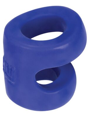 Hunky Junk Connect Cock Ring w/Balltugger - Cobalt