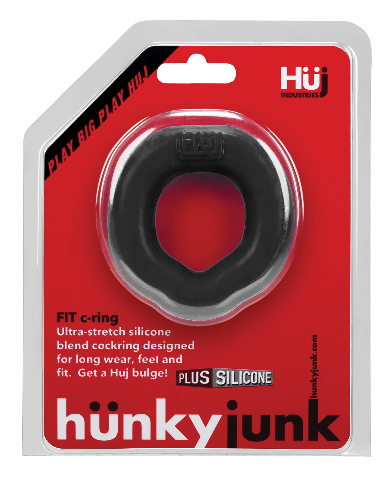 Hunky Junk Fit Ergo C-Ring - Tar - Image 8