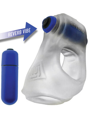 Hunky Junk Revsling Sling w/Vibe - Clear Ice w/Blue Vibe