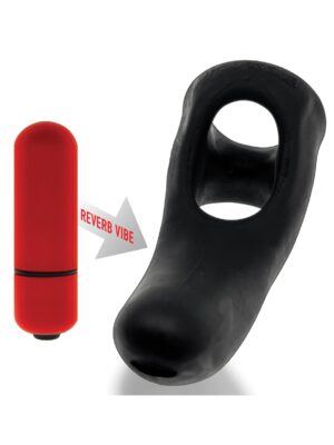 Hunky Junk Buzzfuck Sling w/Taint Vibe - Tar Ice