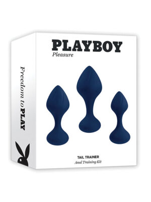 Playboy Pleasure Tail Trainer Anal Training Kit - Navy