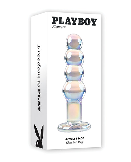 Playboy Pleasure Jewels Beads Anal Plug – Clear