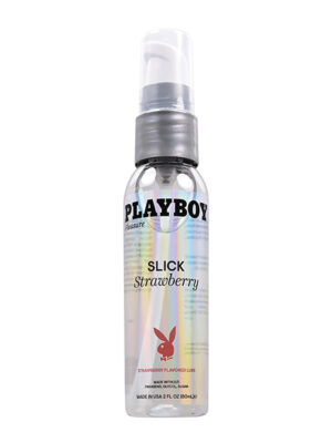Playboy Pleasure Slick Lubricant - 2 oz Strawberry