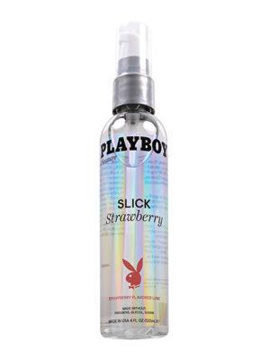 Playboy Pleasure Slick Lubricant - 4 oz Strawberry