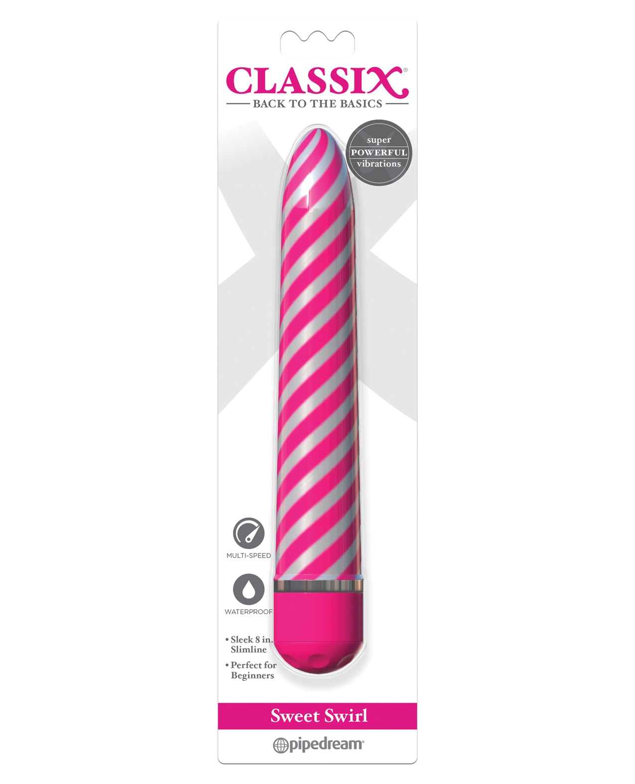 Classix Sweet Swirl Vibrator – Pink