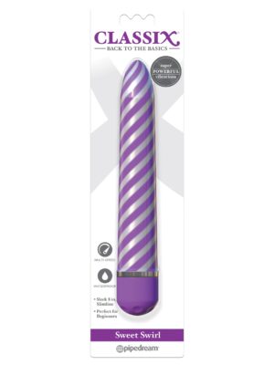 Classix Sweet Swirl Vibrator - Purple