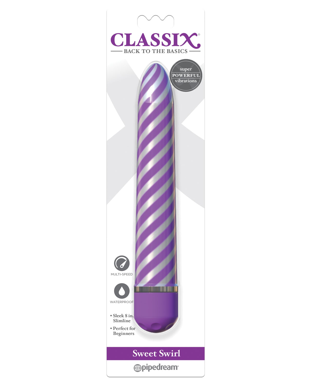 Classix Sweet Swirl Vibrator – Purple