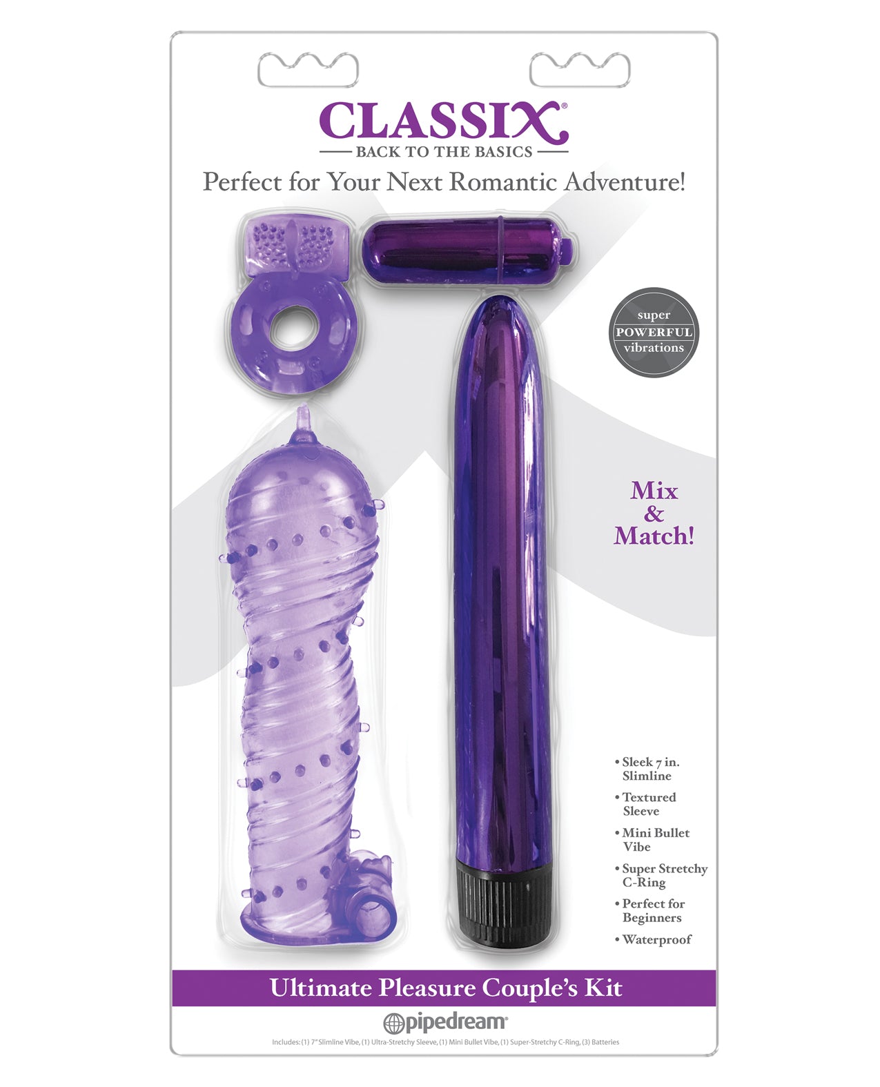 Classix Ultimate Pleasure Couples Kit – Purple