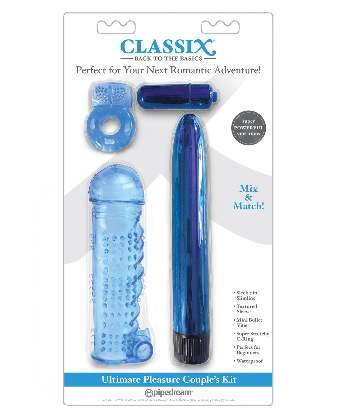 Classix Ultimate Pleasure Couples Kit – Blue