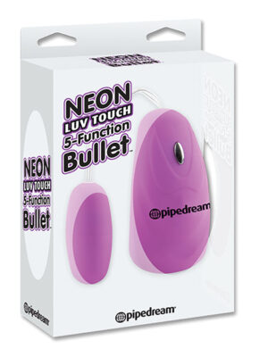 Neon Luv Touch Bullet - 5 Function Purple
