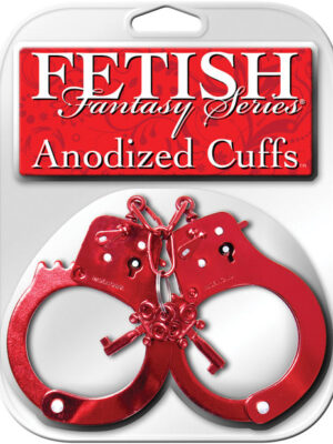 Fetish Fantasy Series Anodized Cuffs - Red