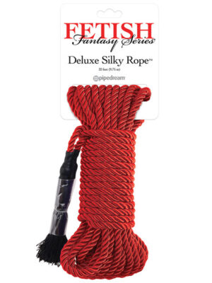 Fetish Fantasy Series Deluxe Silk Rope - Red