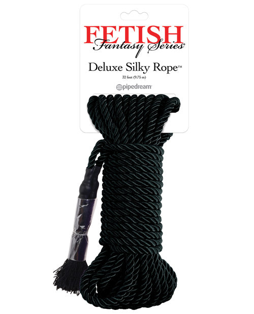 Fetish Fantasy Series Deluxe Silk Rope – Black