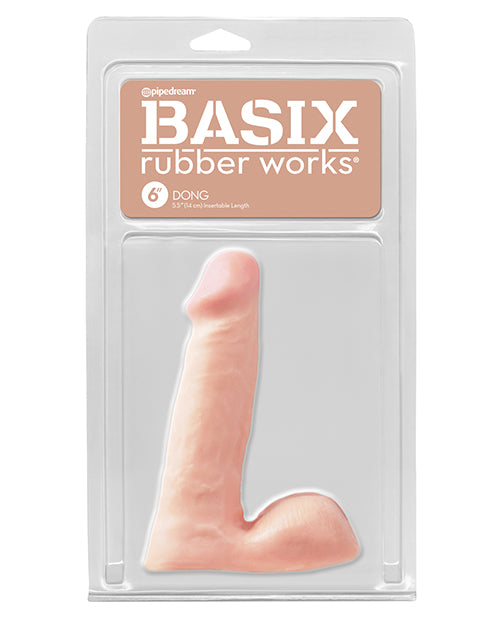 Basix Rubber Works 6″ Dong – Flesh