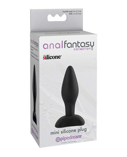 Anal Fantasy Collection Mini Silicone Plug – Black