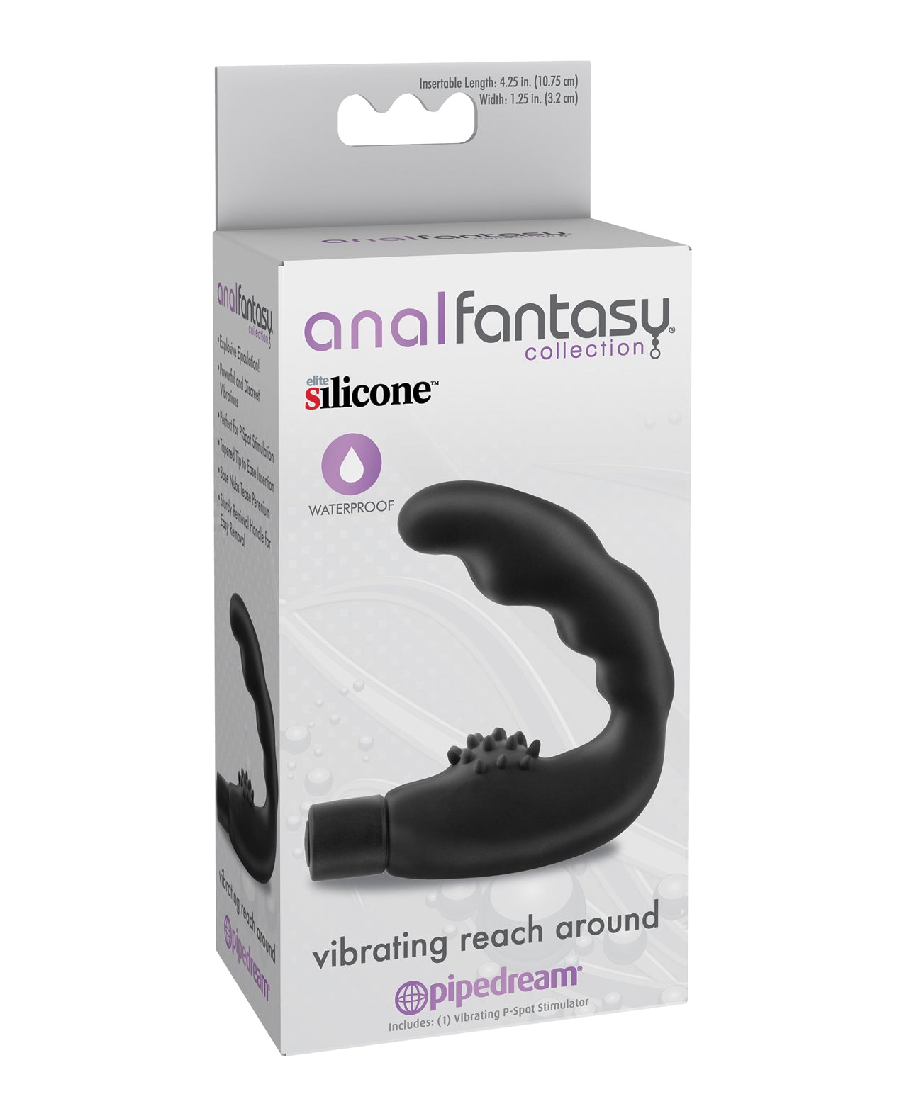 Anal Fantasy Collection Vibrating Reach Around – Black
