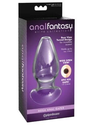 Anal Fantasy Elite Collection Mega Anal Glass Gaper - Clear