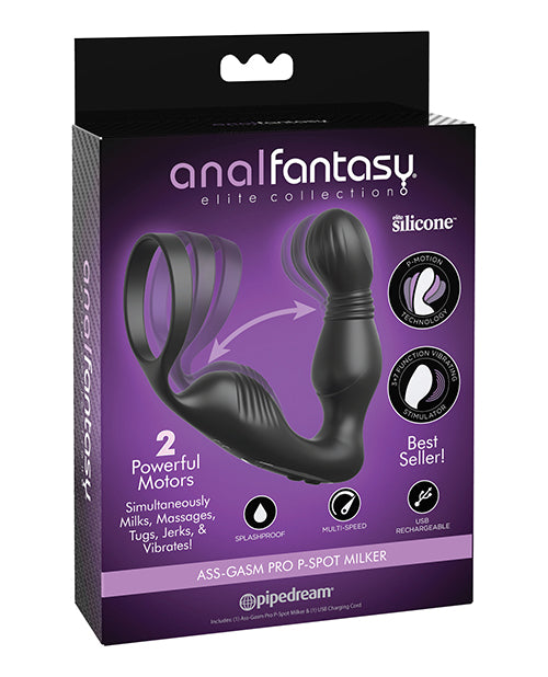 Anal Fantasy Elite Collection Ass-Gasm Pro P-Spot Milker – Black