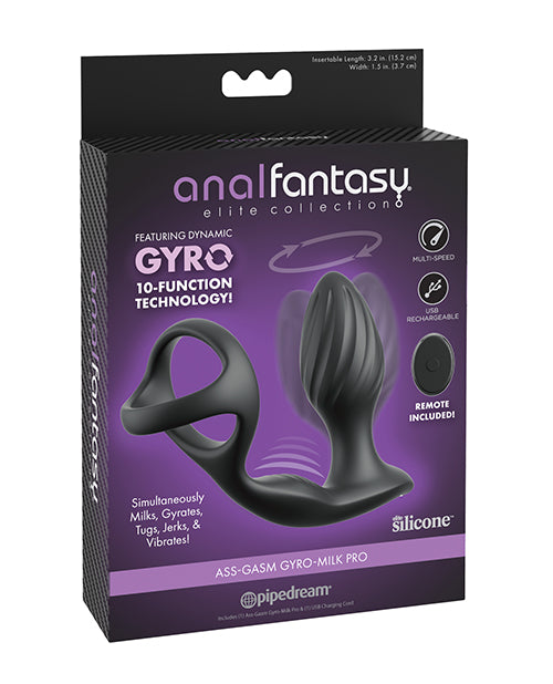 Anal Fantasy Elite Ass-Gasam Gyro-Milk Pro – Black