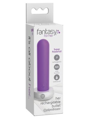 Fantasy For Her Rechargeable Bullet - Purple