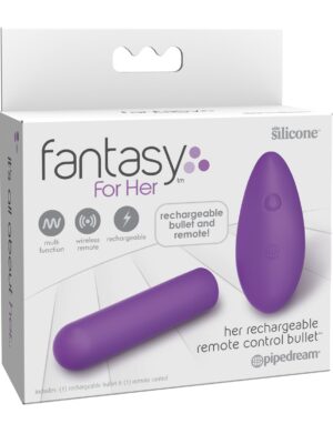 Fantasy For Her Rechargeable Remote Control Bullet - Purple