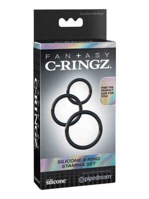 Fantasy C-Ringz Silicone 3-Ring Stamina Set