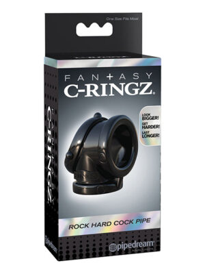 Fantasy C-Ringz Rock Hard Cock Pipe - Black