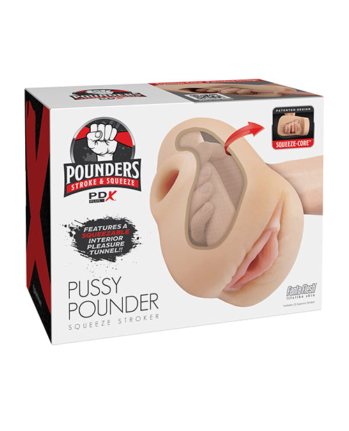 PDX Plus Pussy Pounder Squeeze Stroker – Light