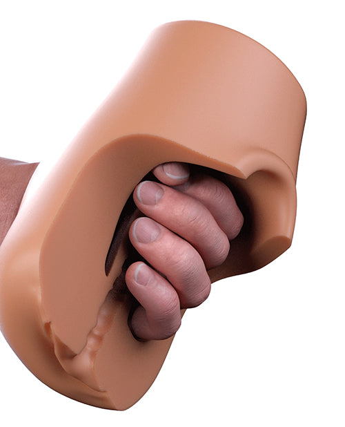 PDX Plus Pussy Pounder Squeeze Stroker - Brown - Image 4