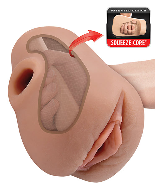 PDX Plus Pussy Pounder Squeeze Stroker - Brown - Image 6