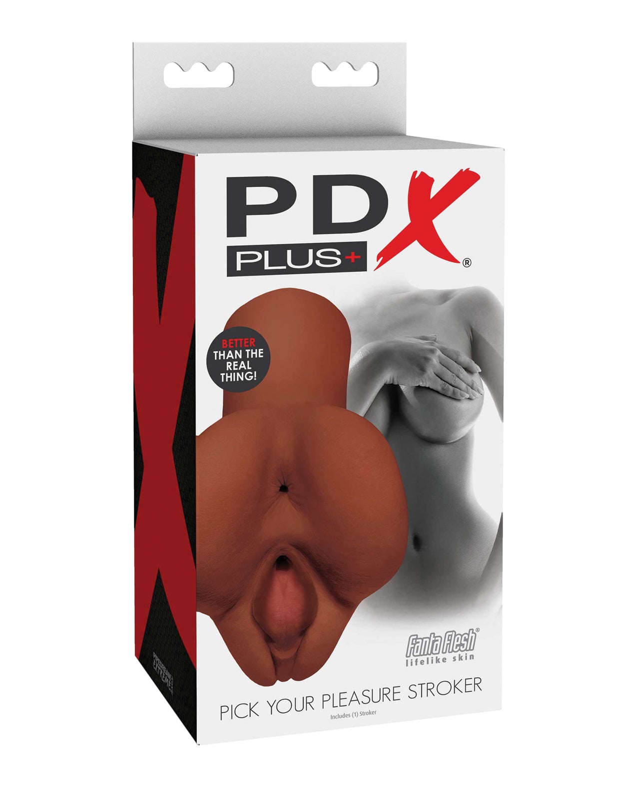 PDX Plus Pick Your Pleasure Stroker – Brown